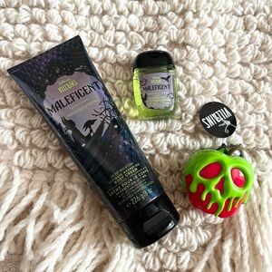 NEW BATH & BODY WORKS Disney Villains Maleficent Body Cream & Pocket bac Holder